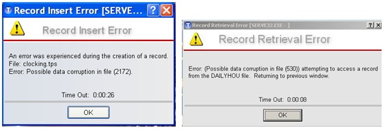 Data Corruption Computer Message Documentation Manager